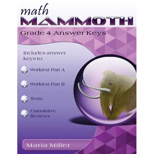 Math Mammoth Grade 4 Answer Keys