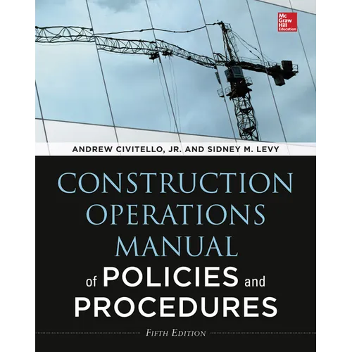 Construction Operations Manual of Policies and Procedures 5e (Pb)