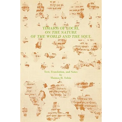 Timaios of Locri: On the Nature of the World and the Soul