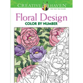 Creative Haven Floral Design Color by Number Coloring Book