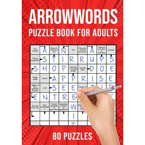 Arrowwords Puzzle Books for Adults: Arrow Words Crossword Activity Book 80 Puzzles (UK Version)