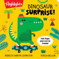 Dinosaur Surprise!: Dino Book with Peekaboo Flaps and Mirror, Pop-Up Dinosaur Board Book for Babies and Toddlers to Laugh, Play and Build Fine Motor S