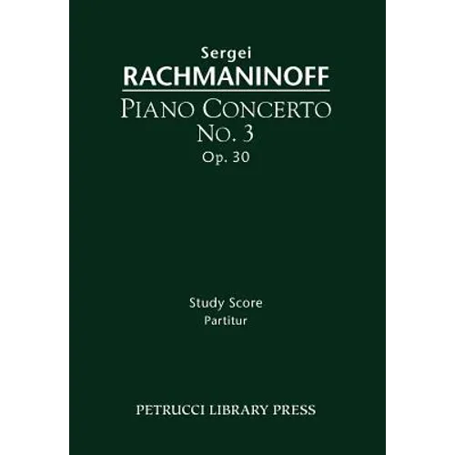 Piano Concerto No.3, Op.30: Study score