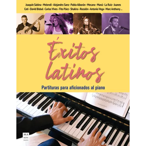 Éxitos Latinos (Partituras): Partituras Para Aficionados Al Piano