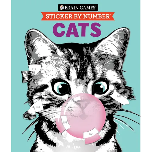 Brain Games - Sticker by Number: Cats (28 Images to Sticker): Volume 2