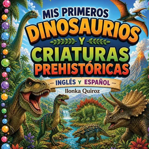 Mis Primeros Dinosaurios y Criaturas Prehistóricas- Inglés y Español