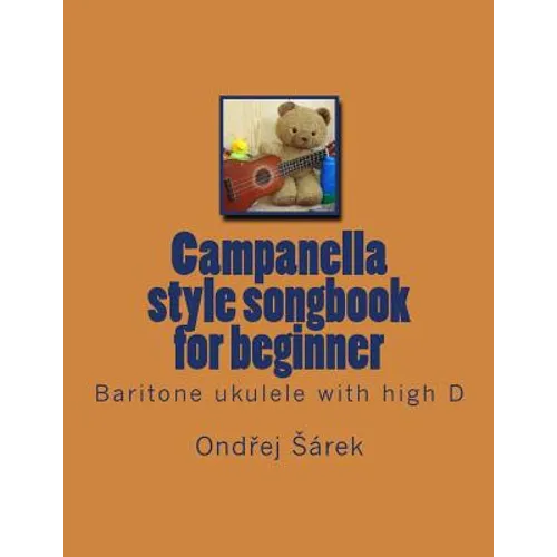 Campanella style songbook for beginner: Baritone ukulele with high D