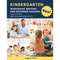 Kindergarten Workbook Writing And Beginner Reading Sight Word Sentences Level 1 English Polish: 100 Easy readers cvc phonics spelling readiness handwr