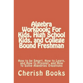 Algebra Workbook: For Kids, High School Kids, and College Bound Freshman: How to be Smart, How to Learn, and How to Prosper, and How to