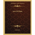 Acts Of Pilate