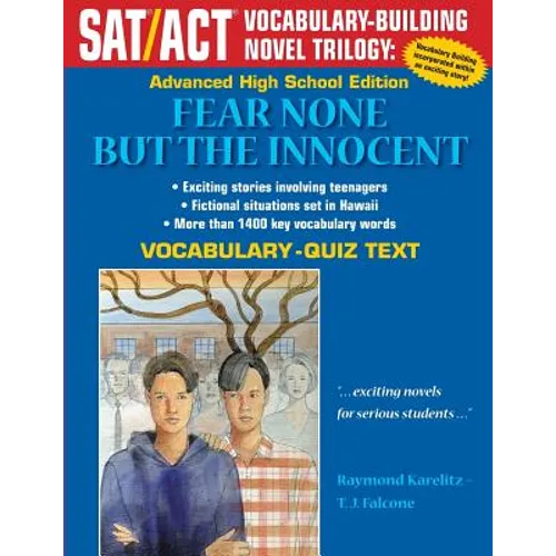Fear None But The Innocent: Advanced High School Vocabulary-Quiz Text