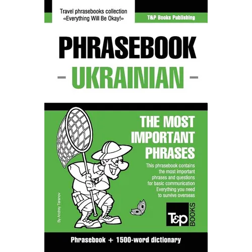 English-Ukrainian phrasebook and 1500-word dictionary