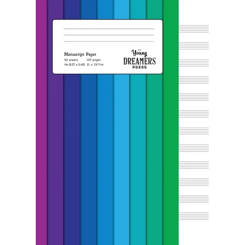 Manuscript Paper: Colour Spectrum A4 Blank Sheet Music Notebook