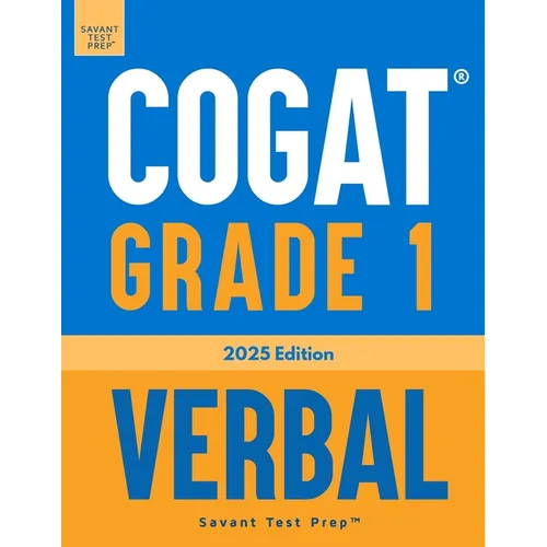COGAT Grade 1 Verbal: 3 Practice Tests - Level 7