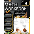 MathFlare - Math Workbook 9th Grade: Math Workbook Grade 9: Equations and Expressions, Linear Equations, System of Equations, Quadratic Equations, and