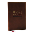 NKJV Super Giant Print New Testament, Brown Leathersoft, Red Letter, Comfort Print (Thumb Indexed)