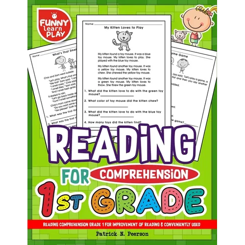 Reading Comprehension Grade 1 for Improvement of Reading & Conveniently Used: 1st Grade Reading Comprehension Workbooks for 1st Graders to Combine Fun
