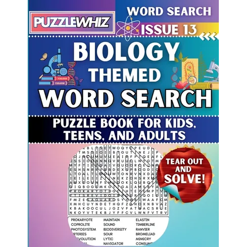 Biology - Themed Word Search - Fun & Educational Puzzles for Kids, Teens, and Adults (Large Print Edition): Featuring Engaging Themed Word Search Puzz