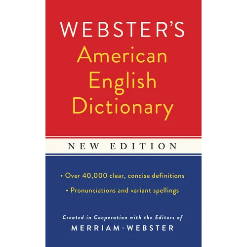 Webster's American English Dictionary, New Edition