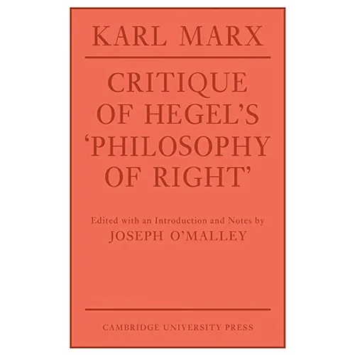 Critique of Hegel's 'Philosophy of Right'