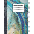 Graph Paper Composition Notebook: 110 Pages - Quad Ruled 4x4 - 8.5" x 11" Marble Large Notebook with Grid Paper - Math Notebook For Students