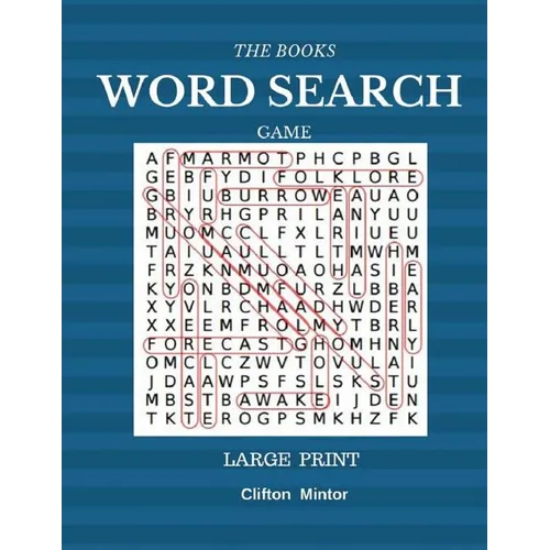 The Books Word Search Game Large Print: Word Search 50 Puzzles Large Print