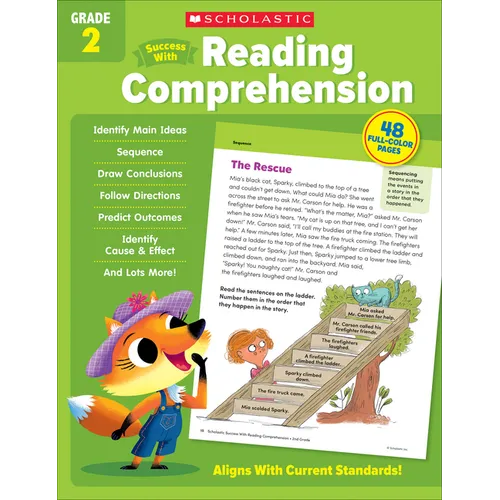 Scholastic Success with Reading Comprehension Grade 2 Workbook