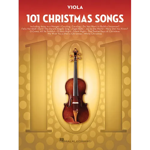 101 Christmas Songs Viola Sheet Music Songbook Holiday Carols for Beginners Intermediate Players Includes Silent Night Jingle Bells White Christmas Jo