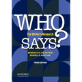 Who Says?: The Writer's Research