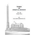Words of Spiritual Benefit Volume 3