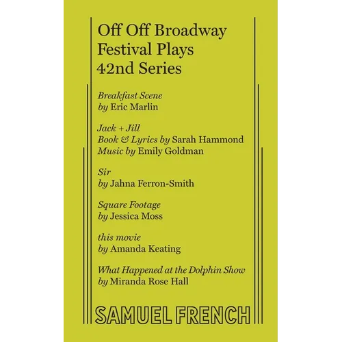 Off Off Broadway Festival Plays, 42nd Series
