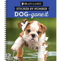 Brain Games - Sticker by Number: Dog-Gone It (28 Images to Sticker)