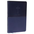 NKJV, Value Thinline Bible, Standard Print, Imitation Leather, Blue, Red Letter Edition