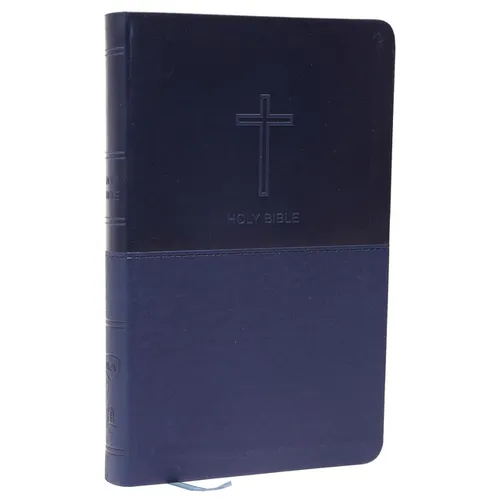 NKJV, Value Thinline Bible, Standard Print, Imitation Leather, Blue, Red Letter Edition