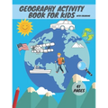 Geography activity book for kids with coloring: Geography For Kid Coloring Mazes Quizzes Maps Countries Learning
