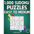 1,000 Sudoku Puzzles Easy to Medium: Big Sudoku Puzzle Book for Adults with Solutions (Vol. 1)