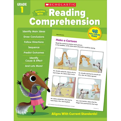 Scholastic Success with Reading Comprehension Grade 1 Workbook