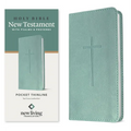 NLT Pocket Thinline New Testament with Psalms and Proverbs (Leatherlike, Teal Cross)