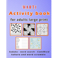 Harti Activity book for adults large print: Puzzle book mixed ! Soduko, word search, CodeWord, kakuro and word scramble 110 pages