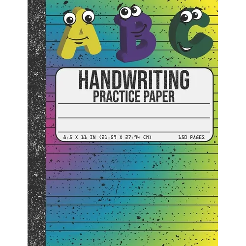 Handwriting Practice Paper: Dotted Mid-lines 150 Pages Uppercase and Lowercase Writing Sheets Notebook For Kids (Kindergarten To 3rd Grade Student