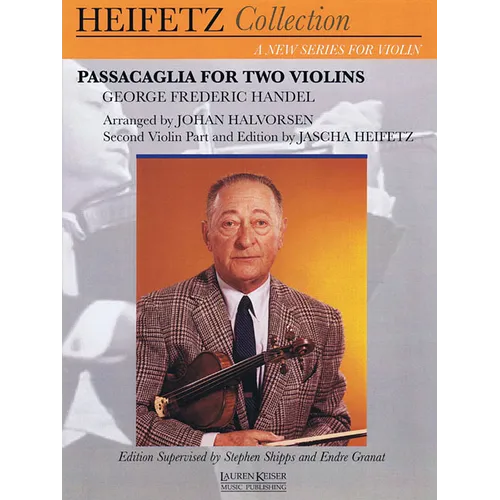 Passacaglia for Two Violins: For Violin and Piano Critical Urtext Edition Heifetz Collection
