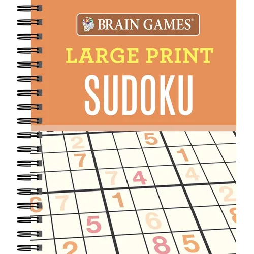 Brain Games - Large Print Sudoku (Orange)