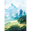 Watercolor Hillside - Dotted Bullet Journal: Medium A5 - 5.83X8.27