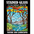 Stained Glass Coloring Book: Nature and Landscapes