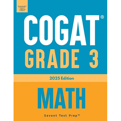 COGAT Grade 3 Math: Three Practice Tests - Level 9