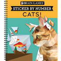 Brain Games - Sticker by Number: Cats! (28 Images to Sticker)