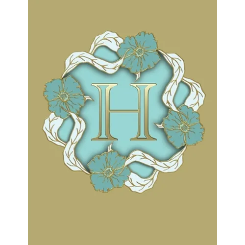 H: 100 Pages 8.5" X 11" Monogram Notebook College Ruled Line Paper