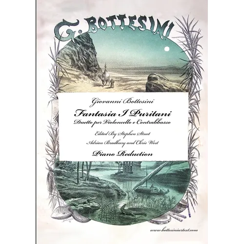 Fantasia I Puritani Duetto For Double Bass and Cello - Piano Reduction