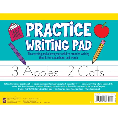 Practice Writing Pad (80 Sheets)