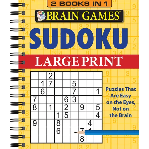 Brain Games - 2 Books in 1 - Sudoku